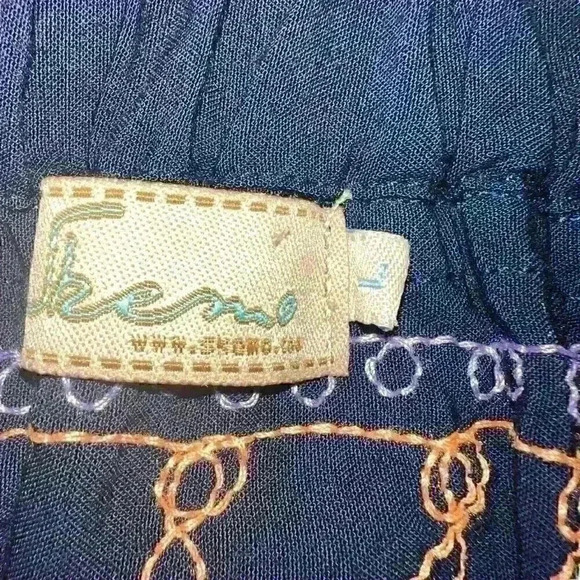 Skemo Size L Strapless Maxi Dress Embroidered Comfy Vacation Party Wear - Picture 2 of 10